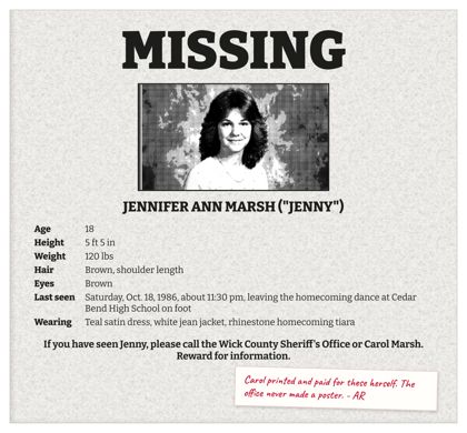 The 1986 missing poster