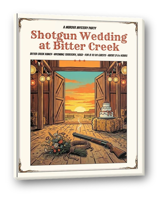 Shotgun Wedding at Bitter Creek murder mystery party game